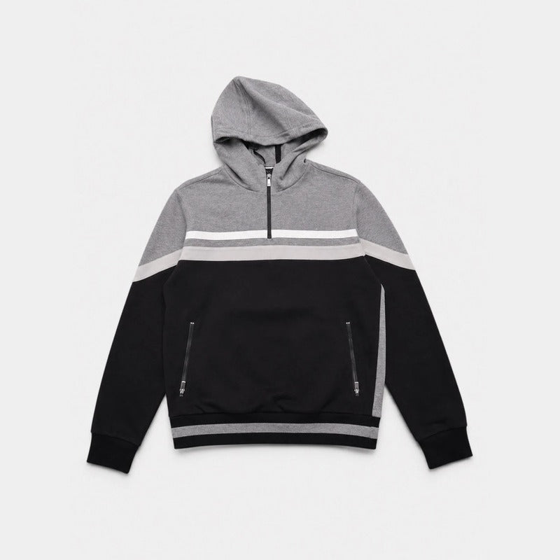 Zegna Grey/Black Cotton Hooded Bomber – pre-owned luxury menswear at Sanpetuna