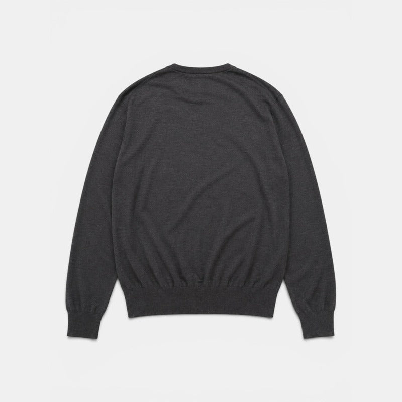 Zegna Grey 12milmil12 Wool Sweater – pre-owned luxury menswear at Sanpetuna