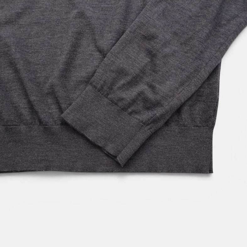 Zegna Grey 12milmil12 Wool Sweater – pre-owned luxury menswear at Sanpetuna