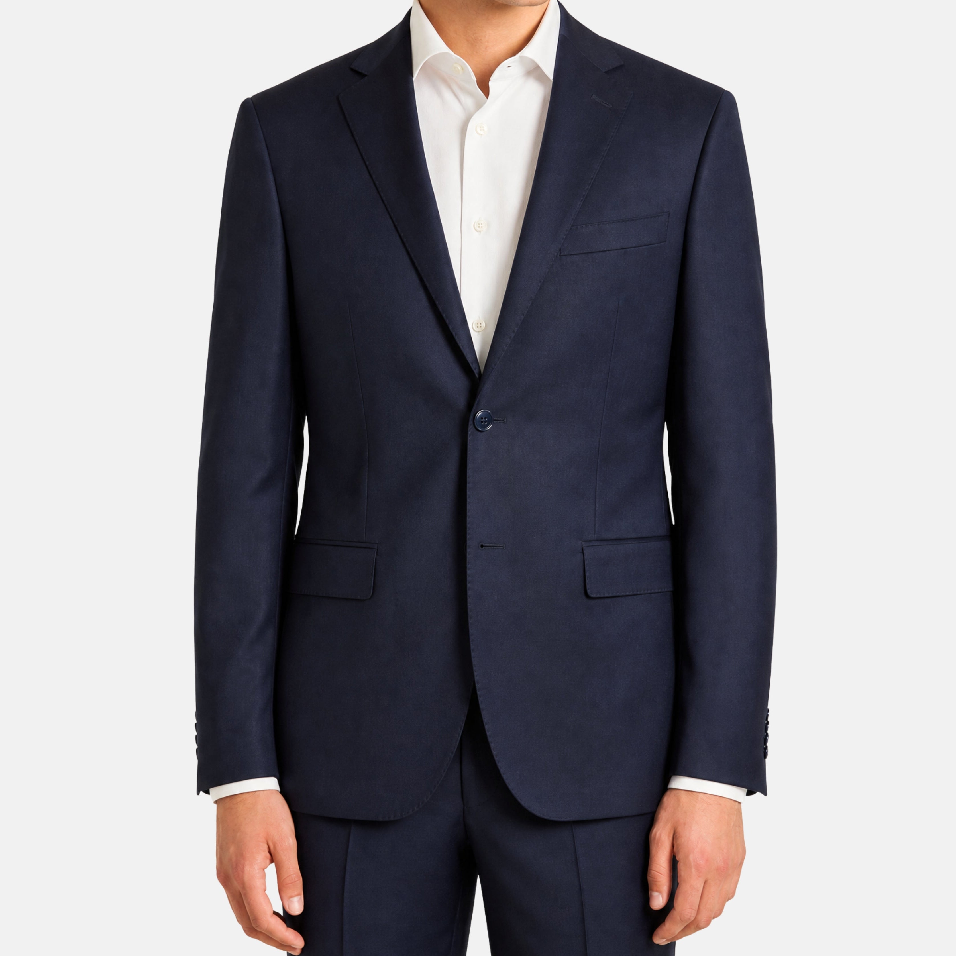 Navy Suit made of Virgin Wool (EU 52)