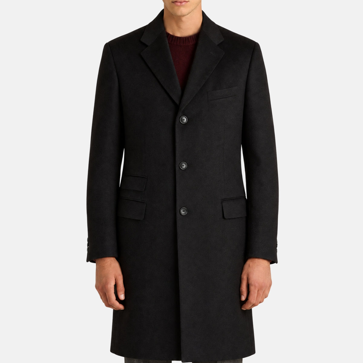 Black Coat made of Cashmere (EU 50)