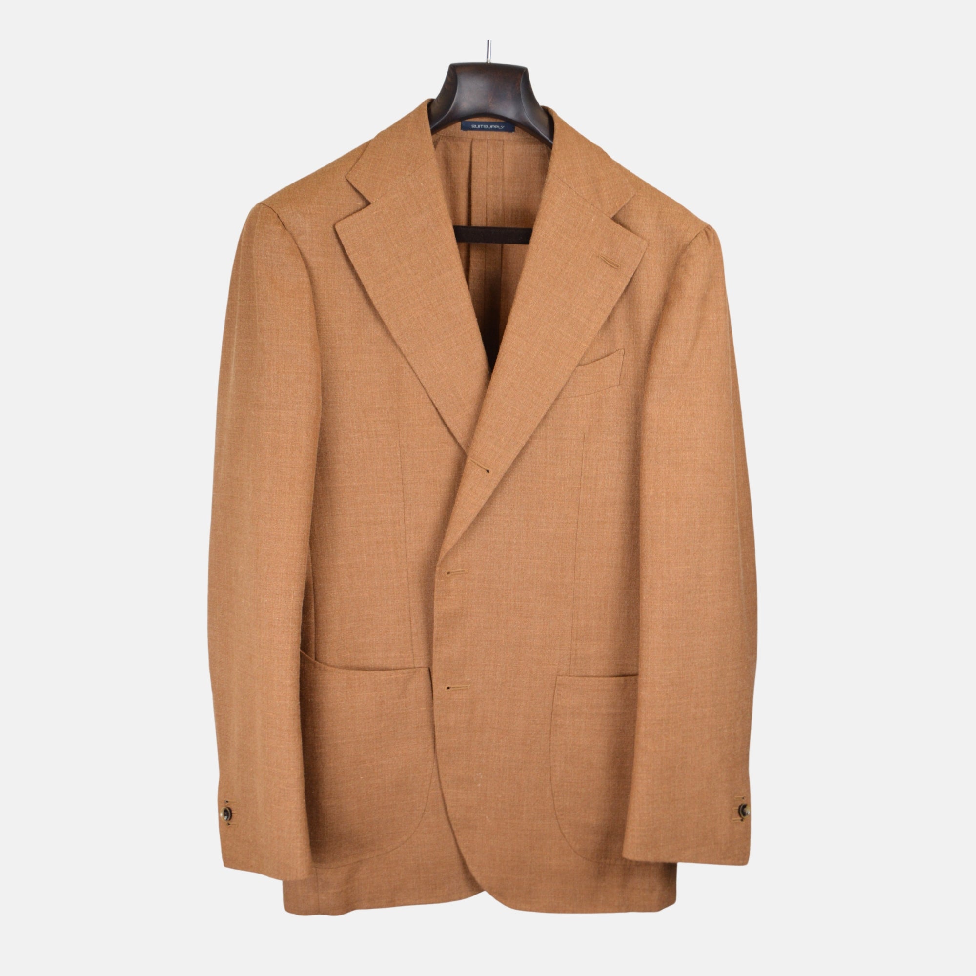 Brown Suit made of Wool/Silk/Linen (54)