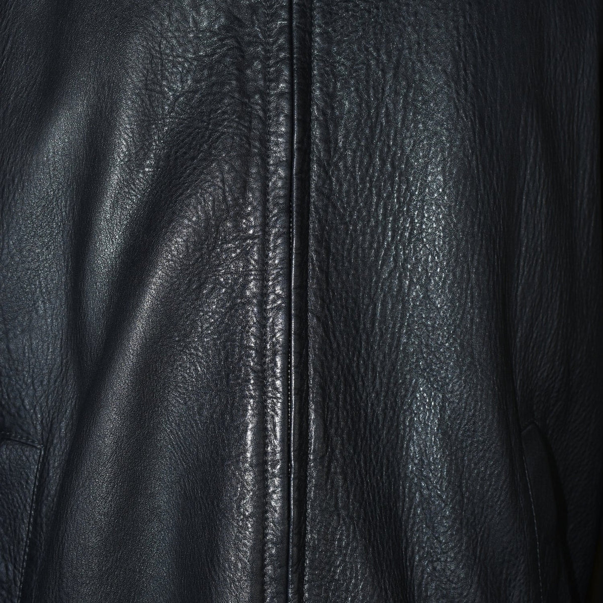 Black Leather Zip Jacket