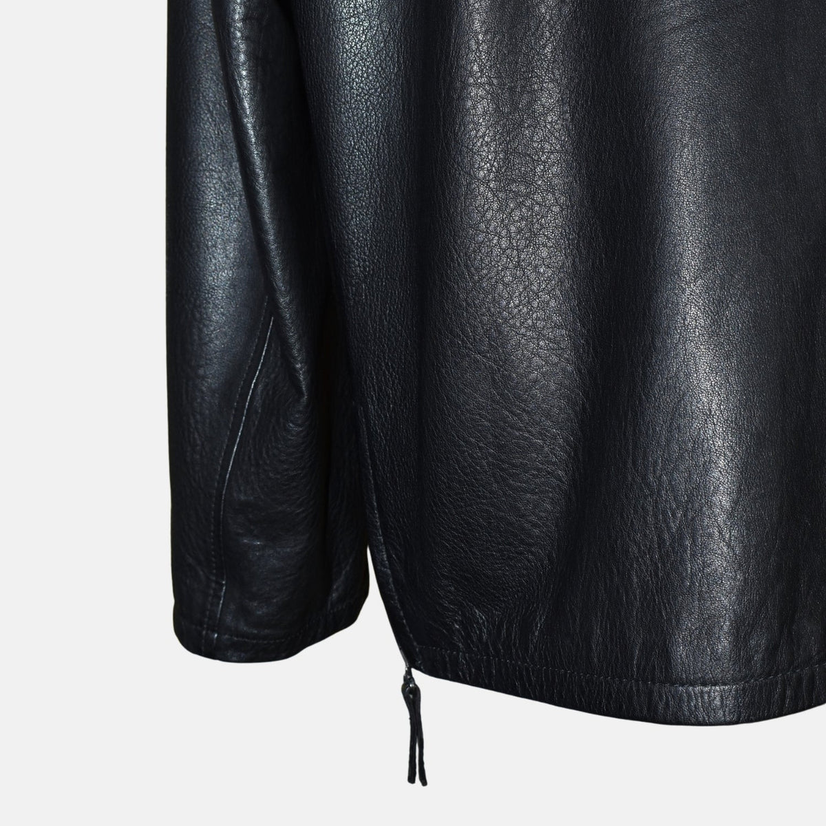 Black Leather Zip Jacket