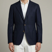 Dark Navy Cashmere Blazer (3XL)