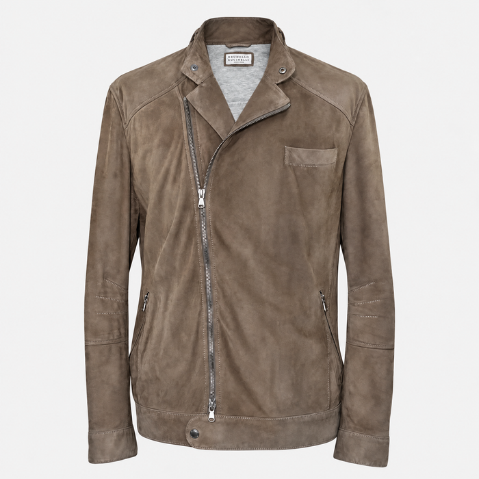 Brown Suede Jacket L