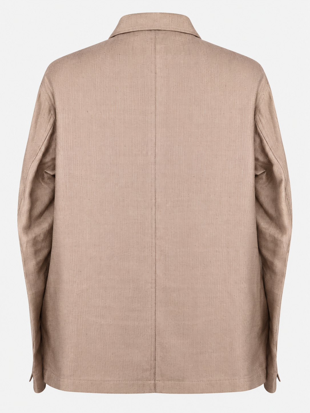 Beige Burnham Linen Cotton Silk Jacket
