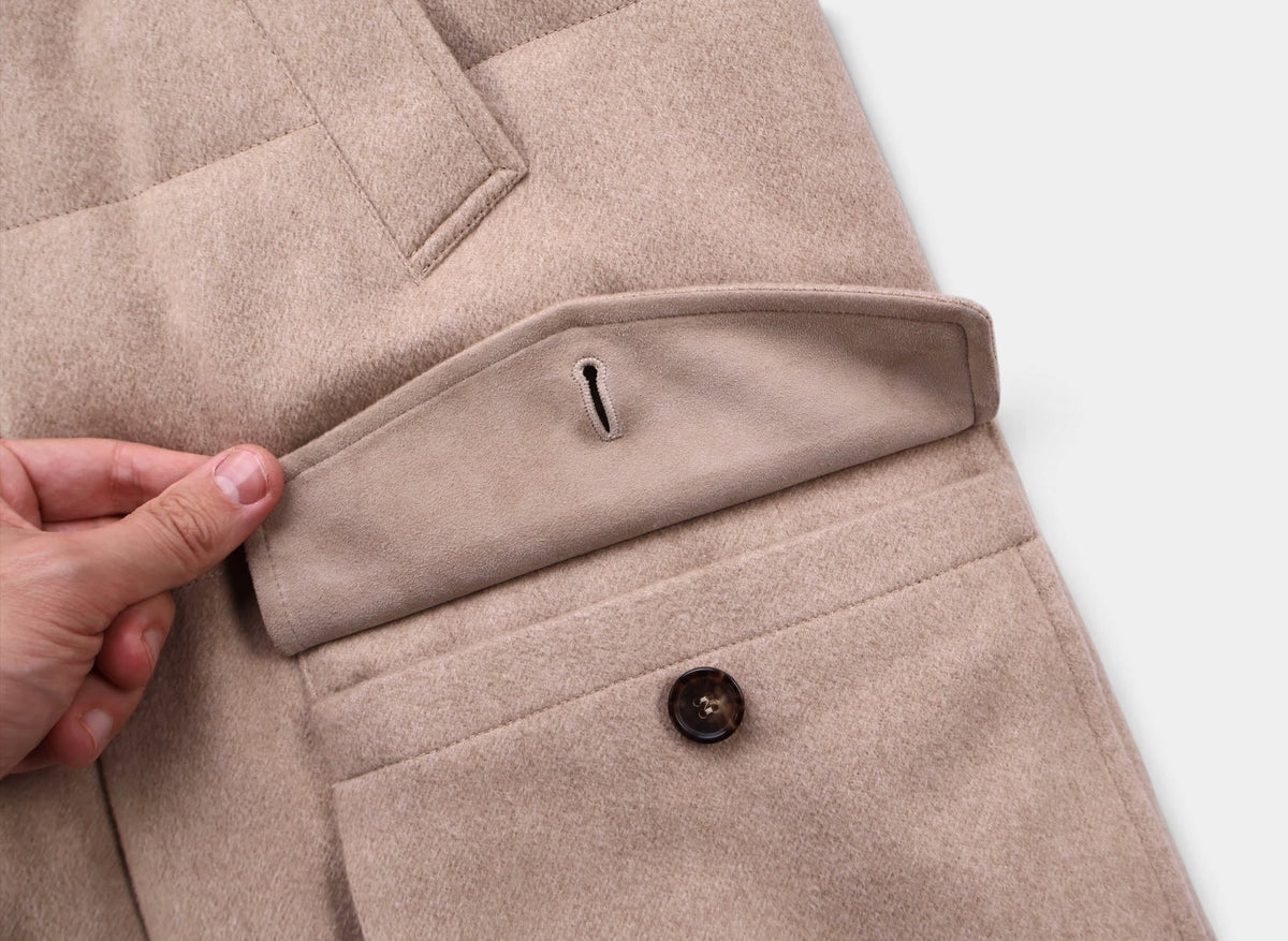 Beige Westernbrook Cashmere Down Parka