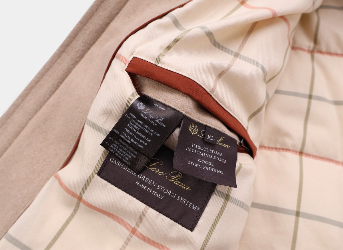 Beige Westernbrook Cashmere Down Parka