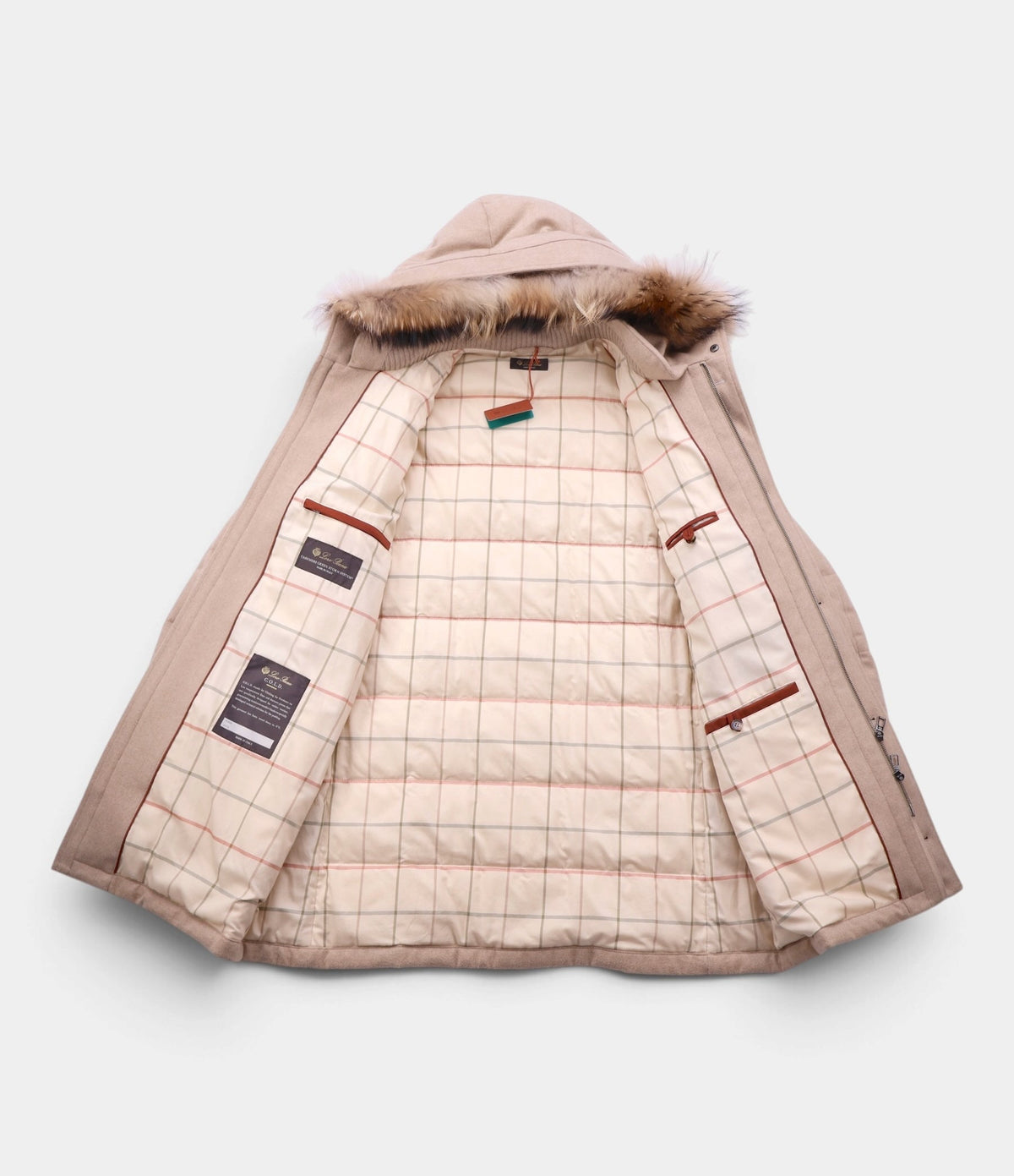 Beige Westernbrook Cashmere Down Parka