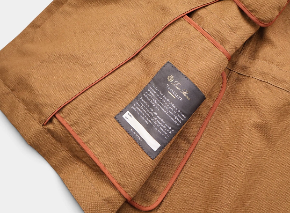 Pecan New Traveller Cotton/Linen Jacket