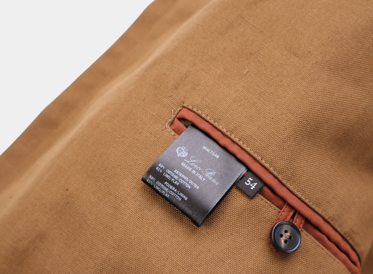 Pecan New Traveller Cotton/Linen Jacket