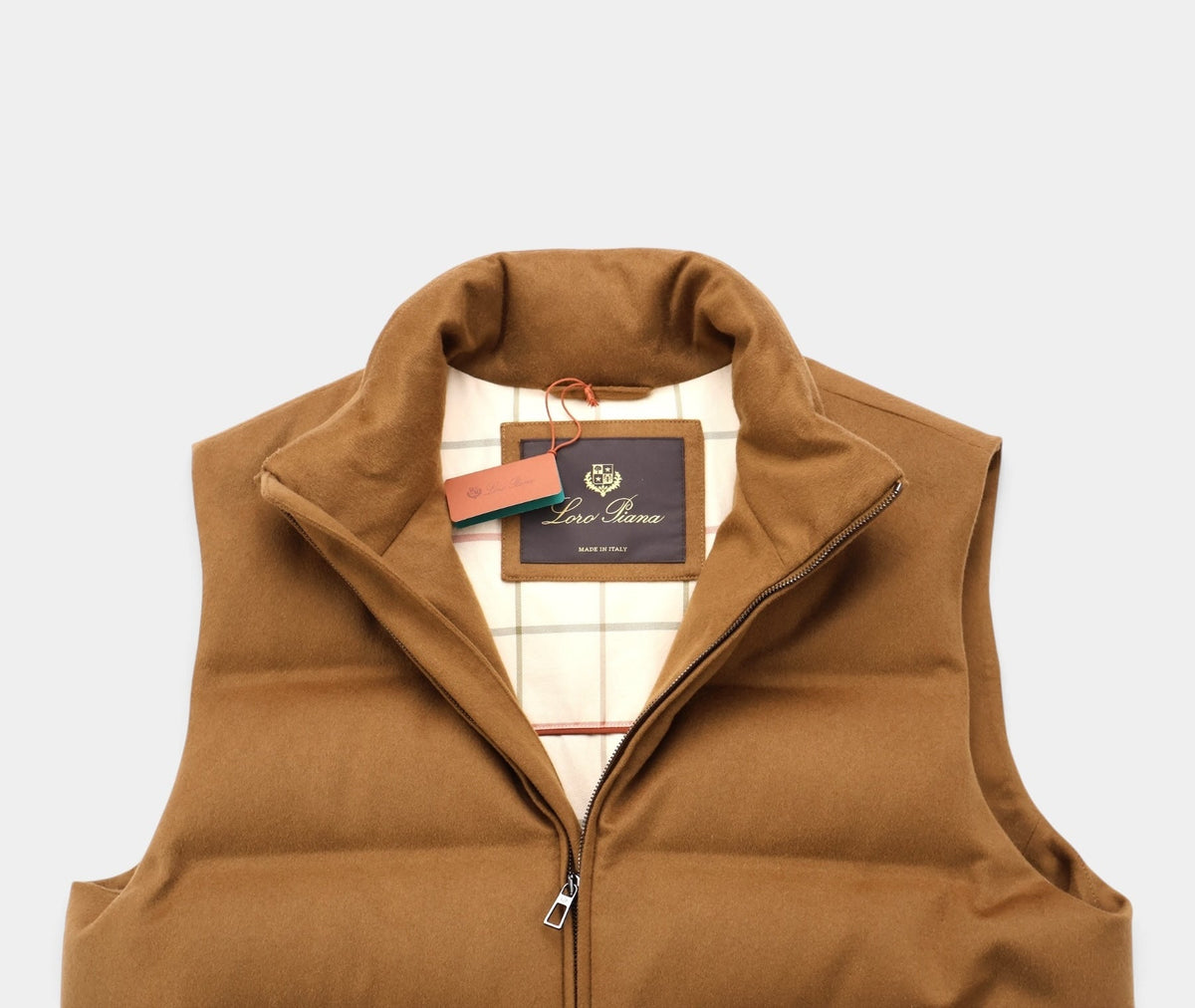 Camel Fillmore Cashmere Down Vest