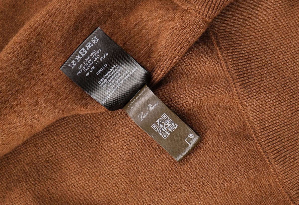 Brown Suede Cashmere Bomber Jacket