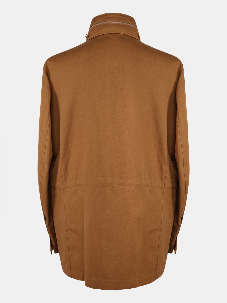 Pecan New Traveller Cotton/Linen Jacket