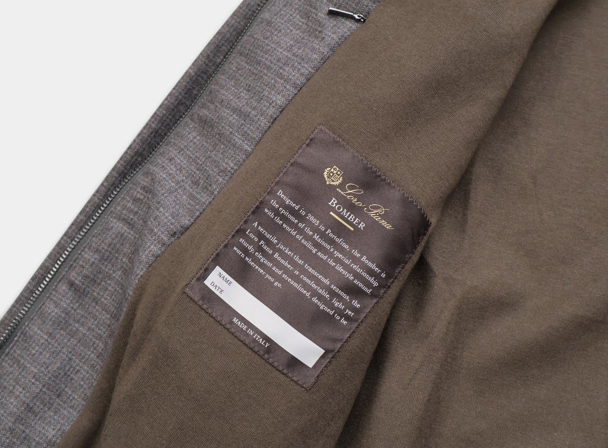 Brown Cashmere Award Bomber