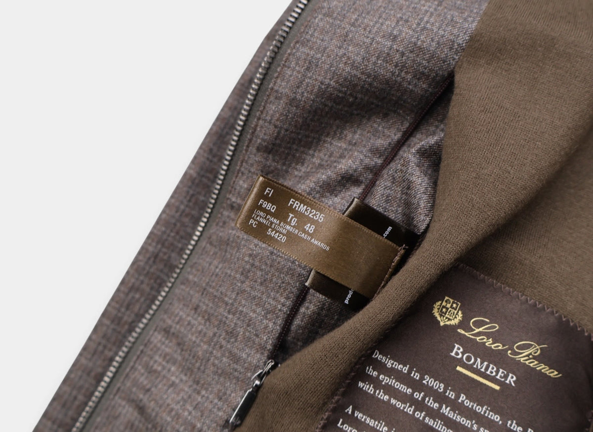 Brown Cashmere Award Bomber