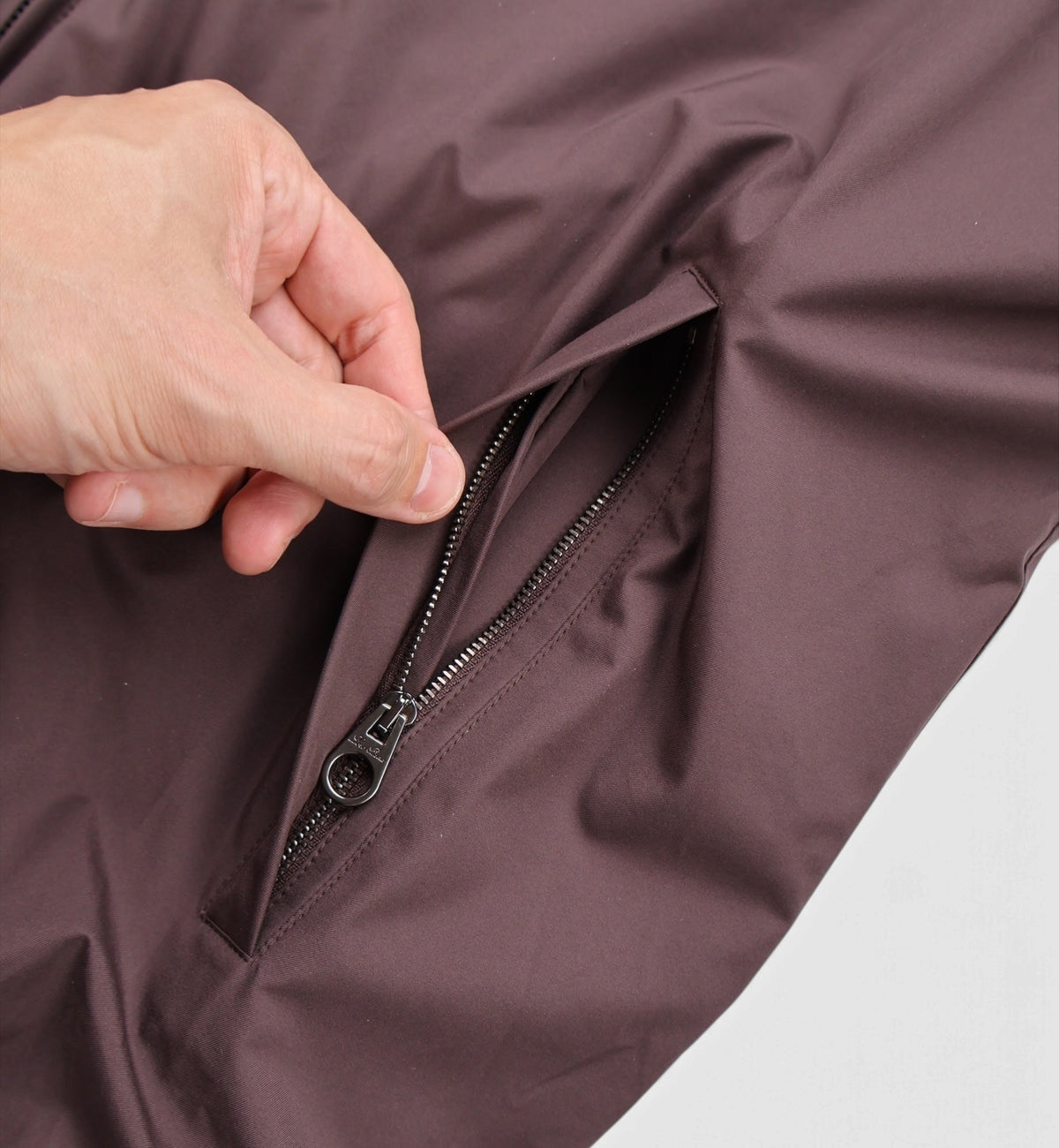 Purple Reversible Hooded Cashmere Bomber