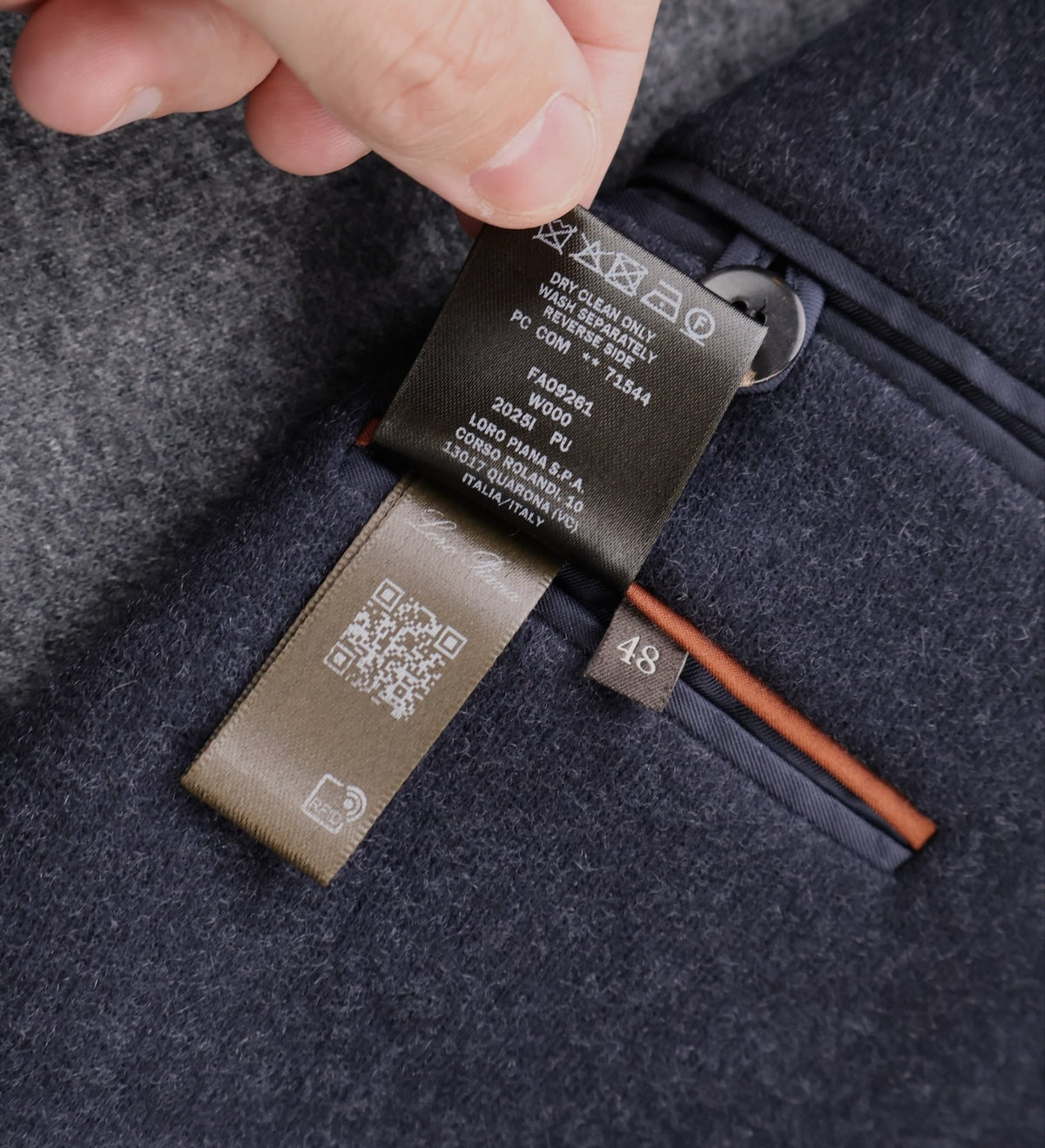 Navy Novalis Cashmere Jersey Jacket