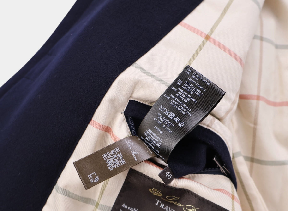 Navy Cashmere Traveller Jacket