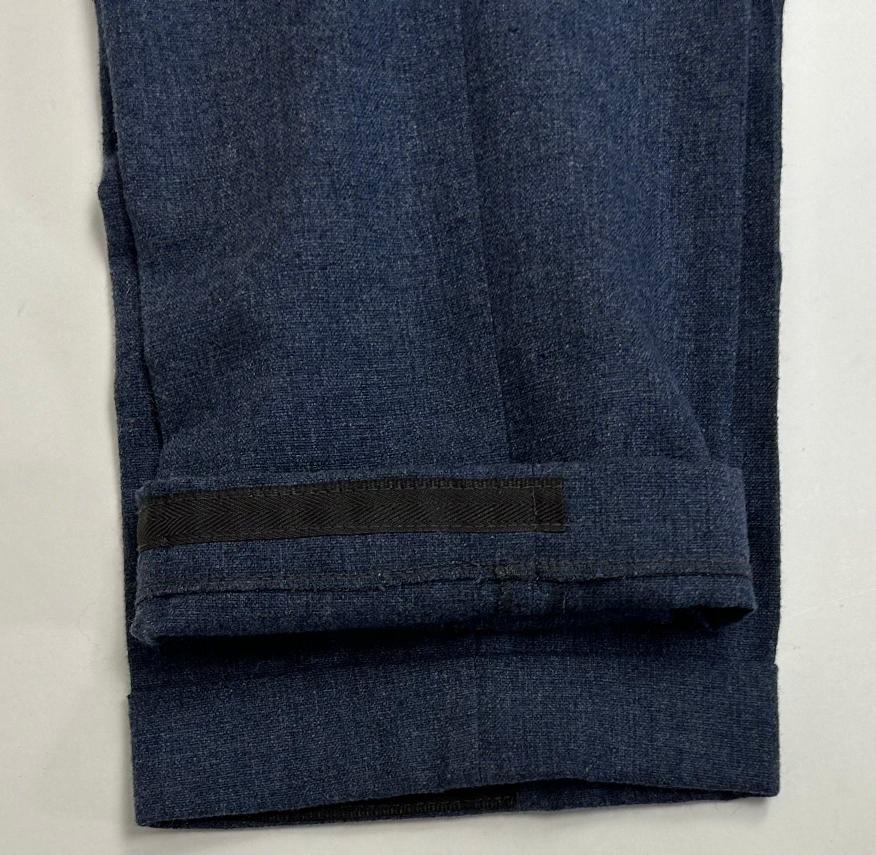Blue Melange Suit made of Wool/Silk/Linen (EU 52)