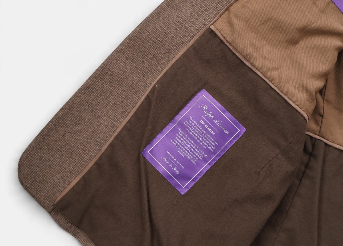 Brown The Stables Cashmere Silk Wool Jacket