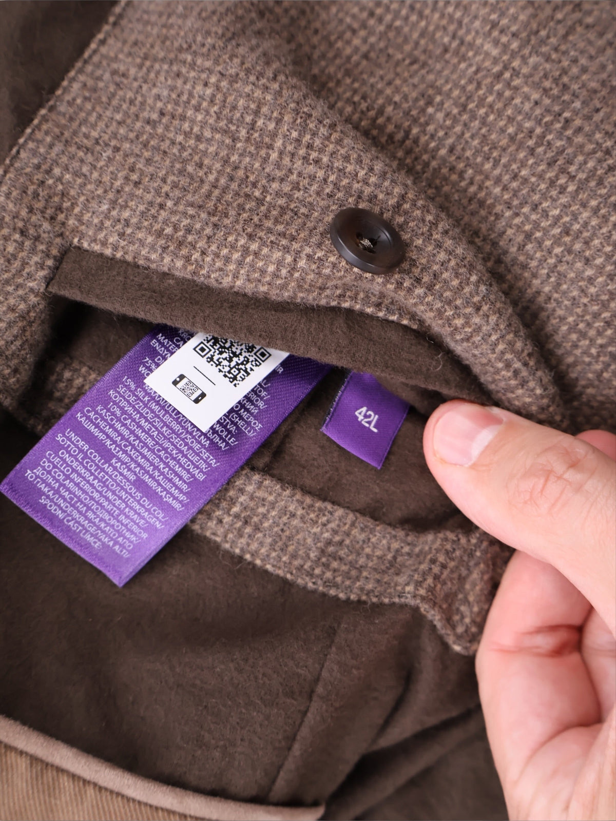 Brown The Stables Cashmere Silk Wool Jacket