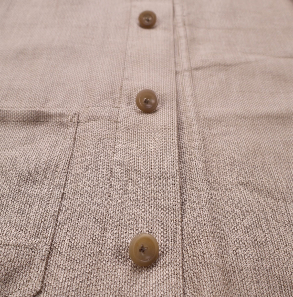 Beige Burnham Linen Cotton Silk Jacket