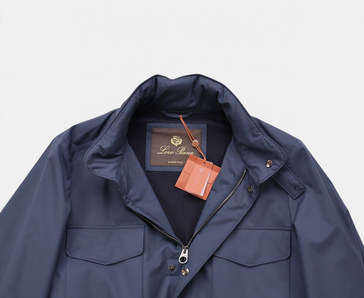 Navy Windmate Traveller Cashmere Jacket