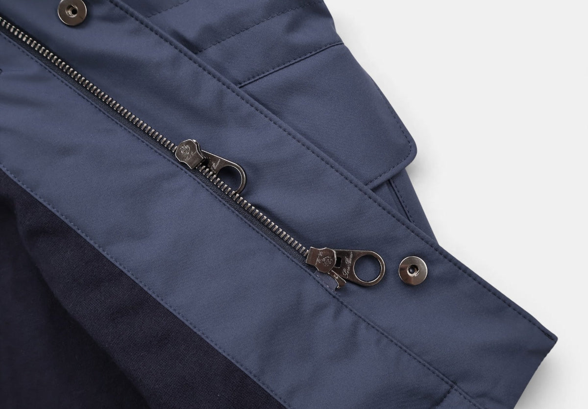Navy Windmate Traveller Cashmere Jacket