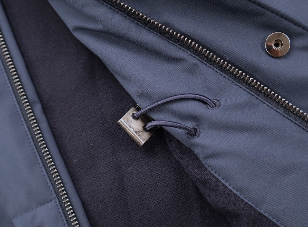 Navy Windmate Traveller Cashmere Jacket