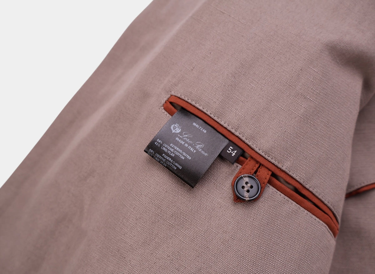 Taupe New Traveller Cotton/Linen Jacket
