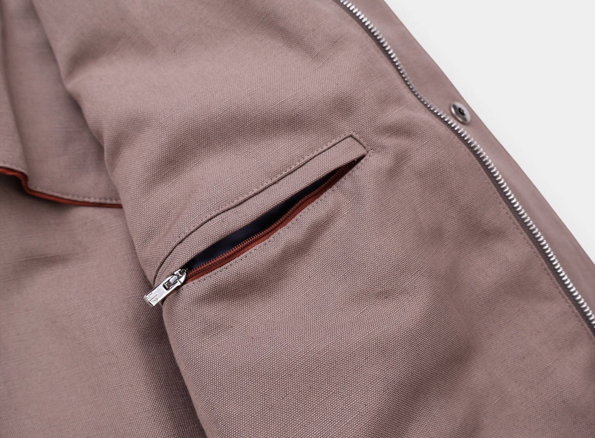 Taupe New Traveller Cotton/Linen Jacket