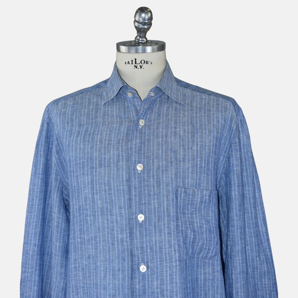 Blue Linen Striped Shirt (EU 44)