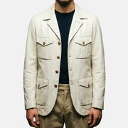 Off-White Leather Jacket (M)