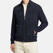 Blue Suede Cardigan (M)