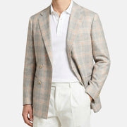 Grey/Orange Cashmere Blazer (EU 56)