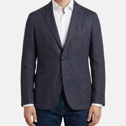 Navy Blazer made of Linen/ Silk (EU 50)