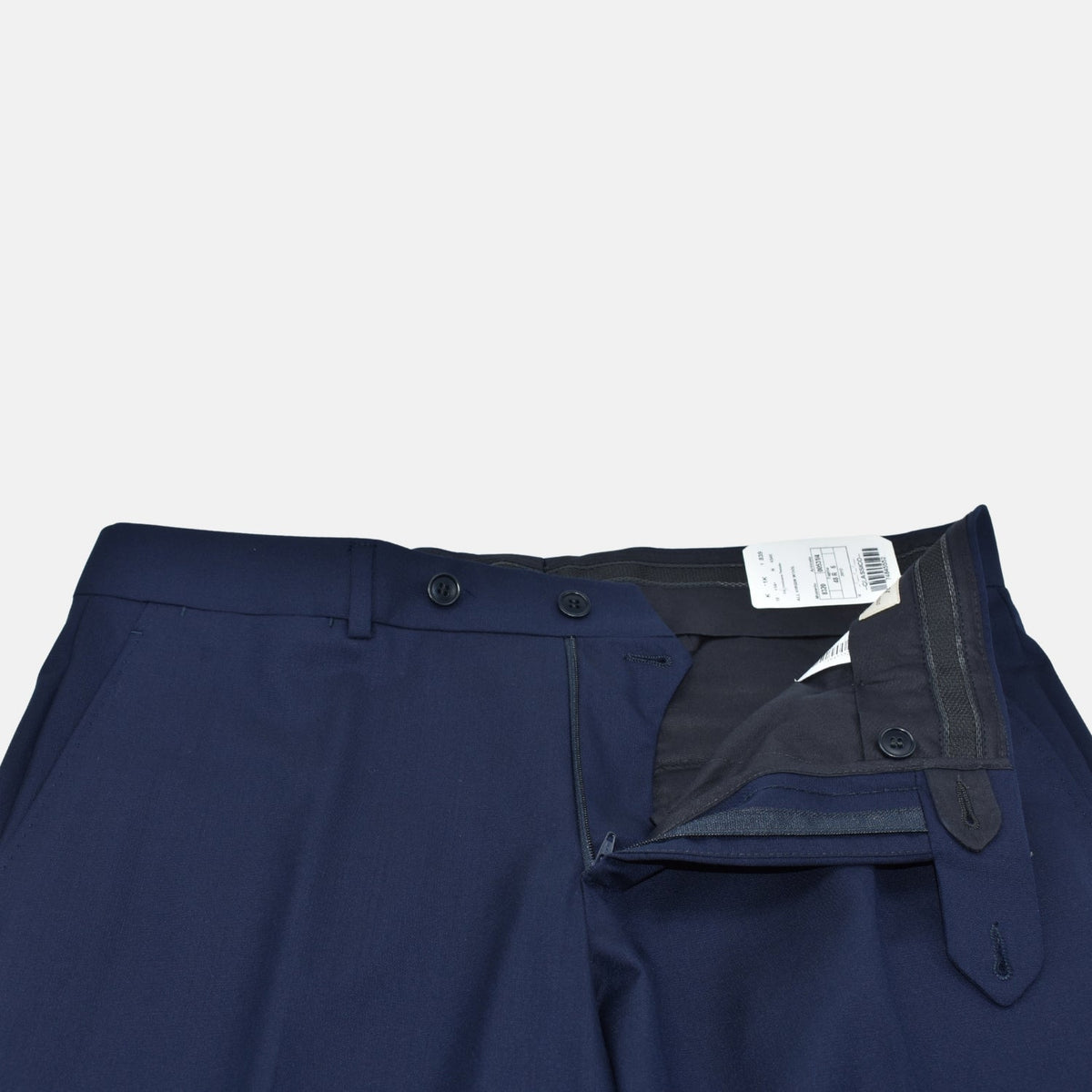 Navy Virgin Wool Trousers