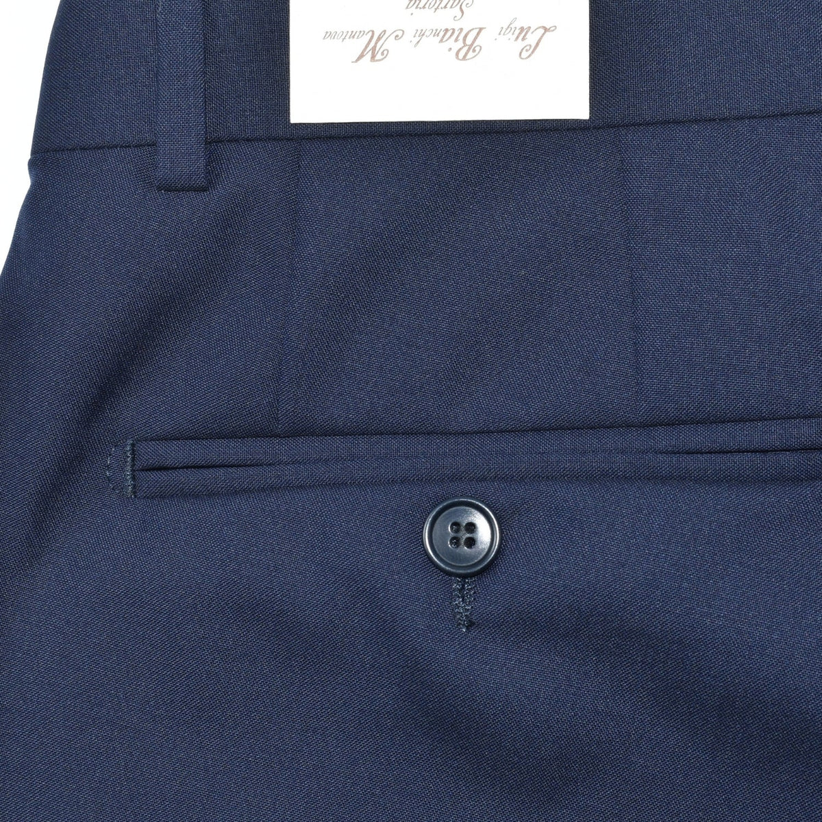 Navy Virgin Wool Trousers