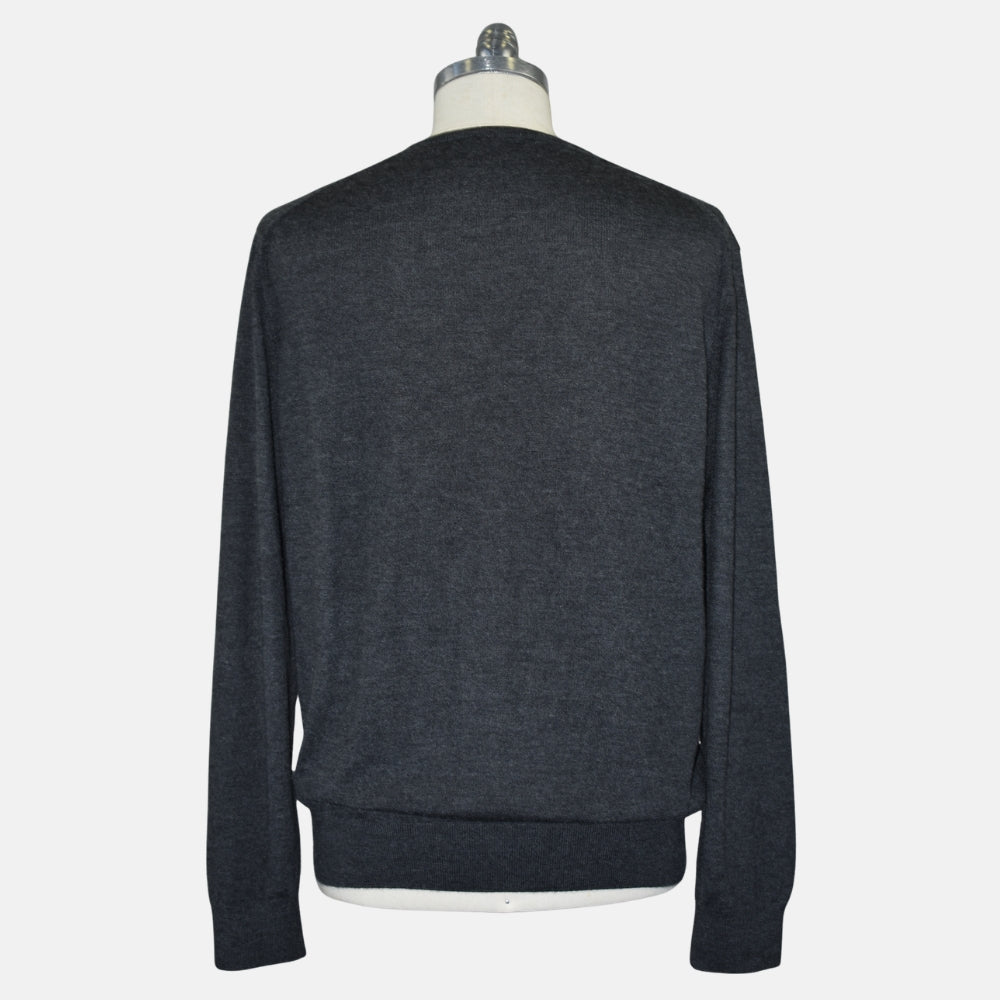 Grey Cashseta V-Neck Sweater (EU 52)