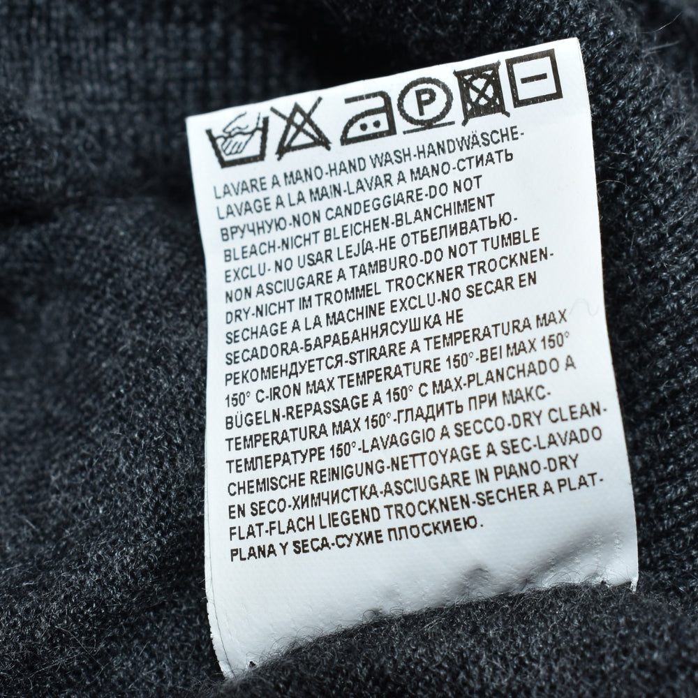 Grey Cashseta V-Neck Sweater (EU 52)
