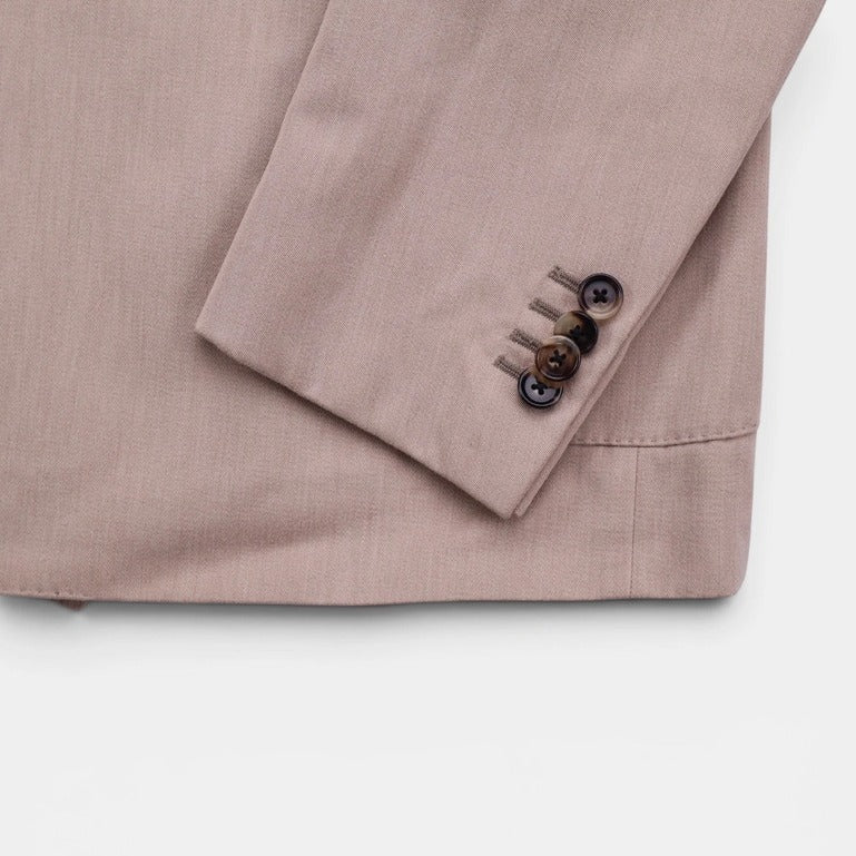 Loro Piana Beige Double Breasted Cashmere Blazer – pre-owned luxury menswear at Sanpetuna