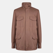 Loro Piana Brown Windmate Traveller Cashmere Jacket – pre-owned luxury menswear at Sanpetuna