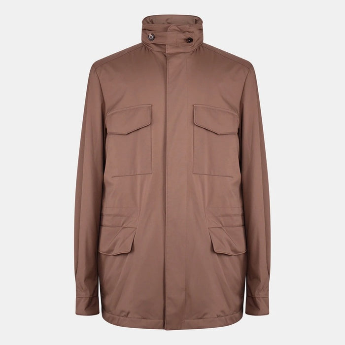 Brown "Windmate Traveller" Cashmere Jacket (EU 48)