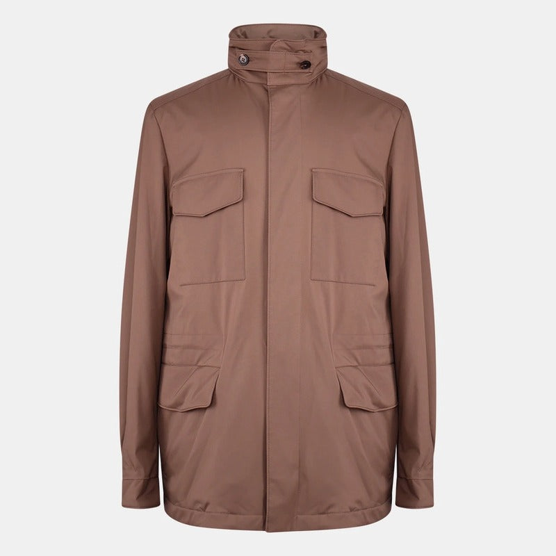 Loro Piana Brown Windmate Traveller Cashmere Jacket – pre-owned luxury menswear at Sanpetuna