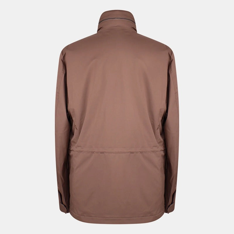 Loro Piana Brown Windmate Traveller Cashmere Jacket – pre-owned luxury menswear at Sanpetuna