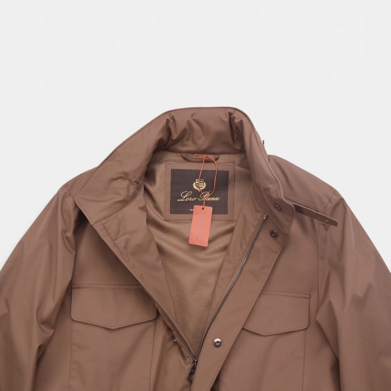 Loro Piana Brown Windmate Traveller Cashmere Jacket – pre-owned luxury menswear at Sanpetuna