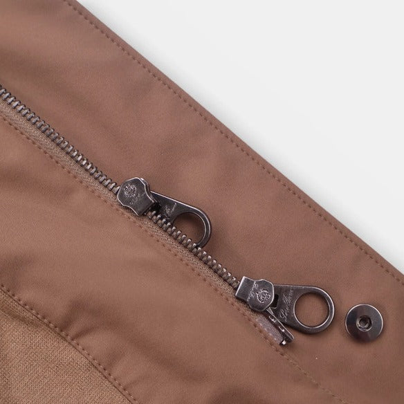 Loro Piana Brown Windmate Traveller Cashmere Jacket – pre-owned luxury menswear at Sanpetuna