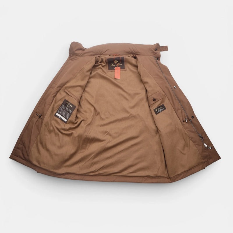 Loro Piana Brown Windmate Traveller Cashmere Jacket – pre-owned luxury menswear at Sanpetuna